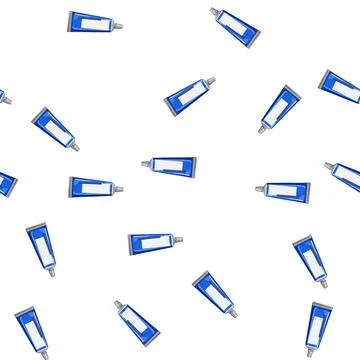 Pattern brush toothpaste cartoon vector sign color Stock Illustration