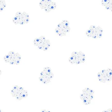Pattern bubble bath soap foam cartoon vector Stock Illustration
