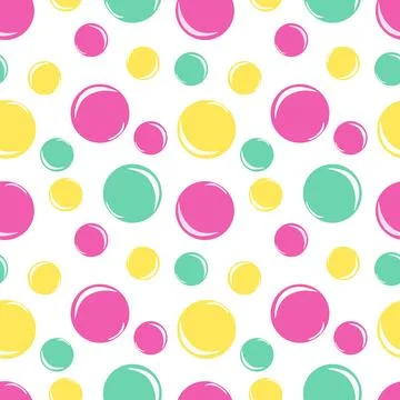 Pattern bubbles gum Stock Illustration