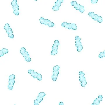 Pattern bubbles shampoo foam cartoon vector Stock Illustration