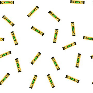 Pattern buble level tool cartoon vector Stock Illustration