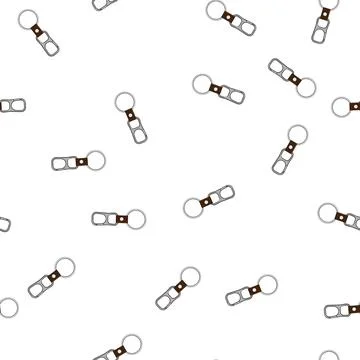 Pattern buckle key ring clip cartoon vector Ilustração Stock