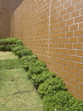 Pattern of building with brickwork for new construction of exterior 스톡 사진