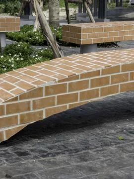 Pattern of building with brickwork for new construction of exterior 스톡 사진