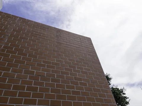 Pattern of building with brickwork for new construction of exterior 스톡 사진