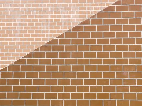 Pattern of building with brickwork for new construction of exterior 스톡 사진