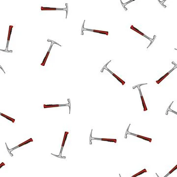 Pattern building masons hammer cartoon vector イラスト素材