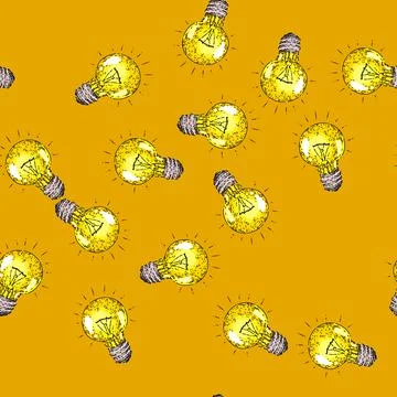 Pattern bulb idea sketch hand drawn 스톡 일러스트