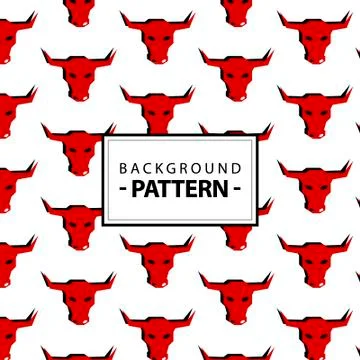 Pattern bull Stock Illustration
