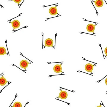 Pattern bullseye shooting target cartoon vector Stock Illustration