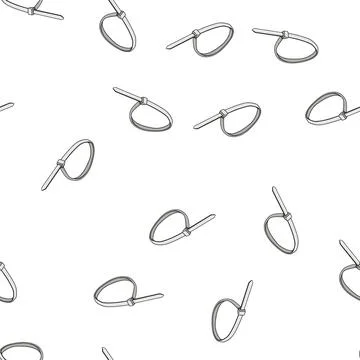 Pattern bundle cable ties cartoon vector Stock Illustration