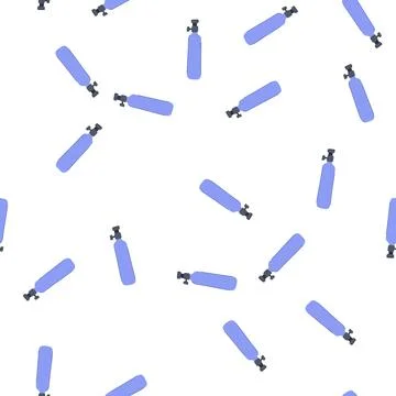 Pattern buoyancy diving cylinder cartoon vector Stock Illustration
