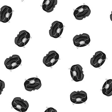 Pattern burner stove camp cartoon vector Illustrazione stock