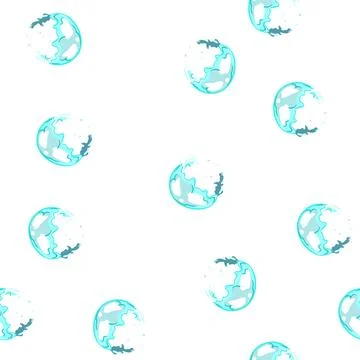 Pattern burst soap bubble explosion cartoon vector イラスト素材