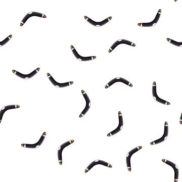Pattern business boomerang cartoon vector Stock Illustration