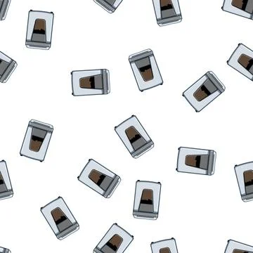 Pattern business cut shredder cartoon vector Stock Illustration