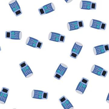 Pattern business graphing calculator cartoon vector Stock Illustration