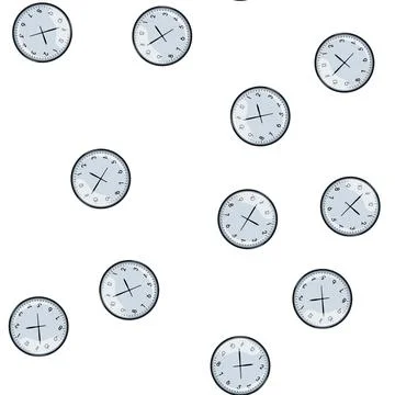 Pattern business wall clock cartoon vector 스톡 일러스트