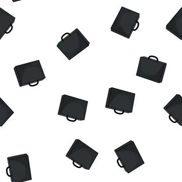 Pattern businessman briefcase color icon vector イラスト素材