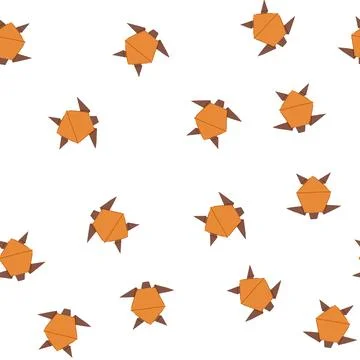 Pattern butterfly origami animals cartoon vector 库存插图