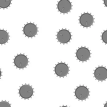 Pattern button dial knob cartoon vector Ilustración de archivo
