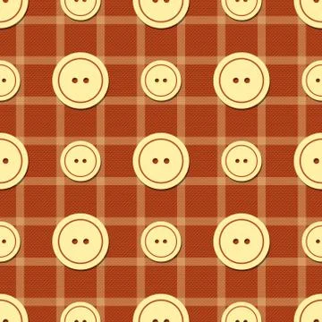 Pattern with buttons of different sizes Stock Illustration