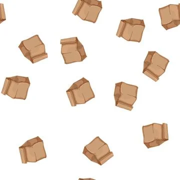 Pattern buy paper bag cartoon vector Stock Illustration