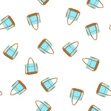 Pattern cabin carry on bag cartoon vector 库存插图