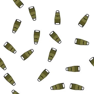 Pattern cabin trolley bag cartoon vector 库存插图