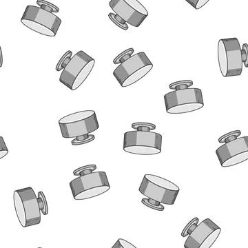 Pattern Cabinet knob portraying home hardware item Stock Illustration