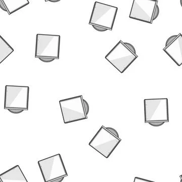 Pattern Cabinet knob pulling design with square shape Stock Illustration