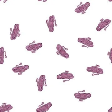 Pattern cable cord rope cartoon vector Illustrazione stock