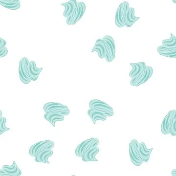 Pattern cake meringue cartoon vector Stock Illustration
