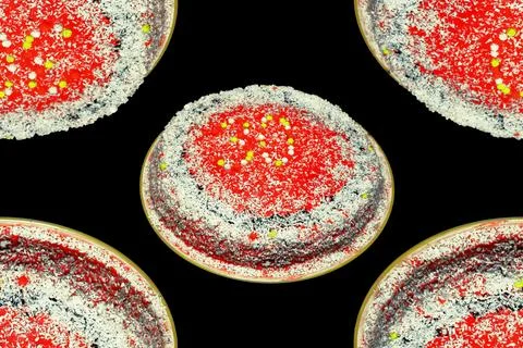 Pattern cake on a plate. confectionery culinary product. I'm baking a cupcake. D Stock Photos