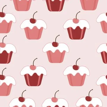 Pattern cakes Stock Illustration