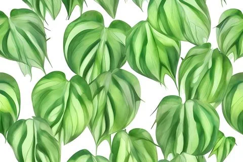 Pattern of Caladium multicolored leaves Stock Illustration