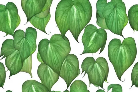 Pattern of Caladium multicolored leaves Stock Illustration