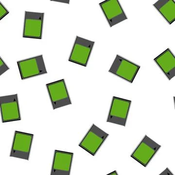 Pattern camera memory card cartoon vector Illustrazione stock