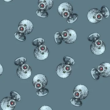 Pattern camera web sketch hand drawn Stock Illustration