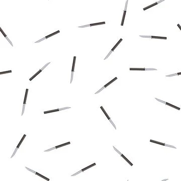 Pattern camp knife camping cartoon vector Illustrazione stock