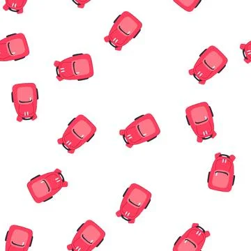 Pattern camping backpack cartoon vector Stock Illustration