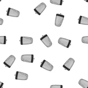Pattern camping camp cup cartoon vector Stock Illustration