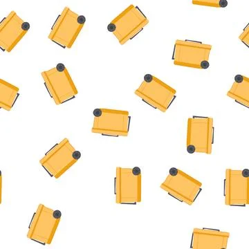 Pattern camping cooler box cartoon vector 库存插图