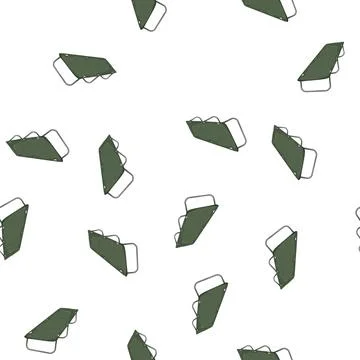 Pattern camping cot camp cartoon vector Illustrazione stock