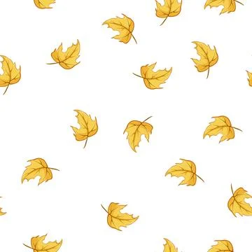 Pattern canada maple leaf cartoon vector Stockillustratie