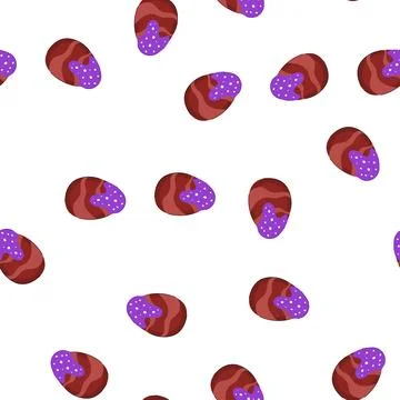 Pattern candy chocolate egg cartoon vector Illustrazione stock