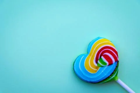 Pattern with candy, Colorful lollipops, candy background Fotos Stock