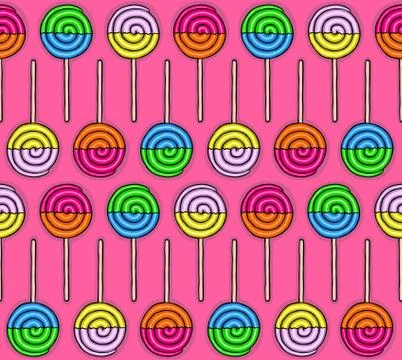 Pattern of candys Stock Illustration