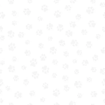 A pattern of canine tracks of different sizes. Traces of a light gray dog o.. Stock Illustration