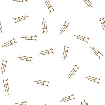 Pattern canvas easel cartoon vector Stock Illustration